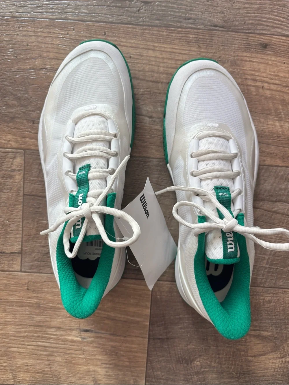 Wilson Intrigue Tour Tennis Shoes Womens 9 White Green NWT WRS334490